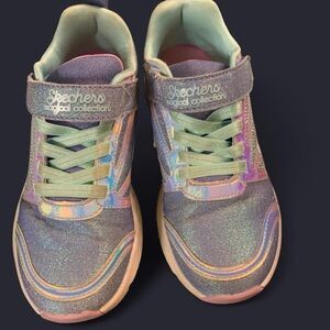 Skechers sweet freeze magical collection Shimmering Purple aqua Sneakers 13 holo